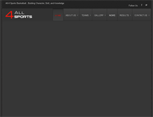 Tablet Screenshot of all4sports.org